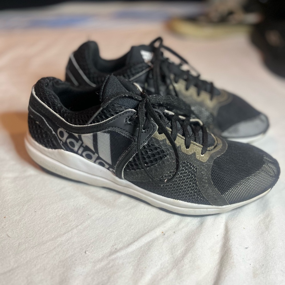 Adidas Men's Black Cloadfoam Running Shoes, Size 7